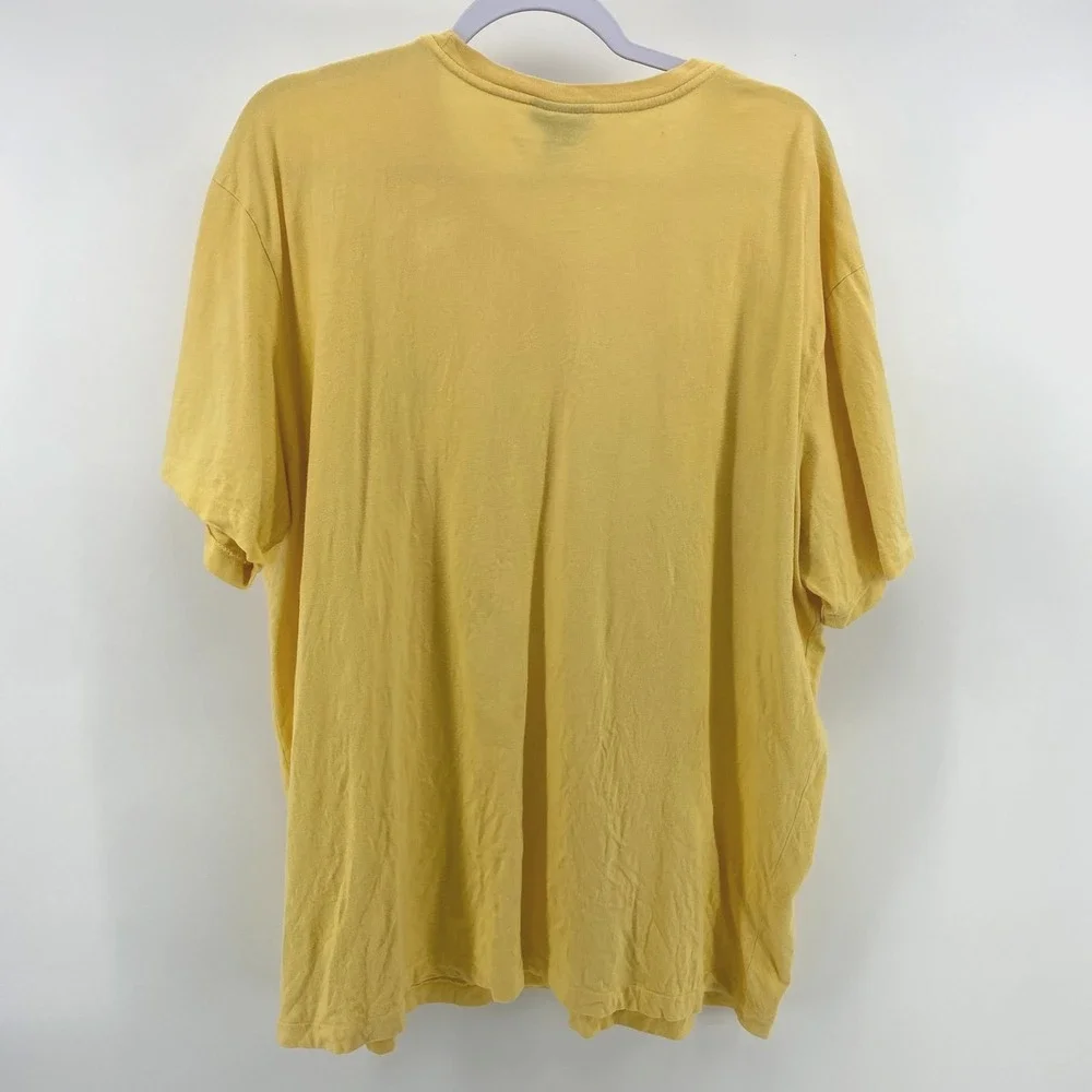 Polo Ralph Lauren T Shirt Mens Bright Yellow Short Sleeve 100% Cotton Size XL - Picture 4 of 4